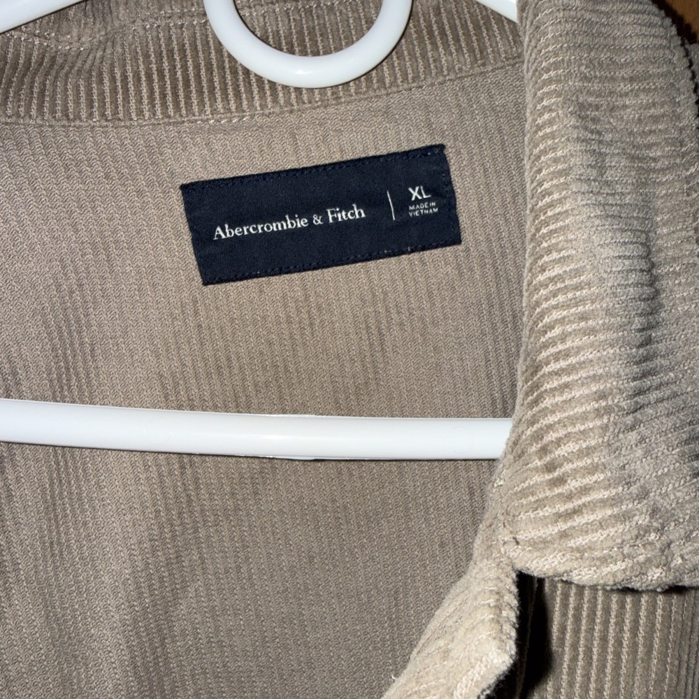 Abercrombie & Fitch Corduroy Shirt Jacket Mens XL Shacket - Picture 2 of 5